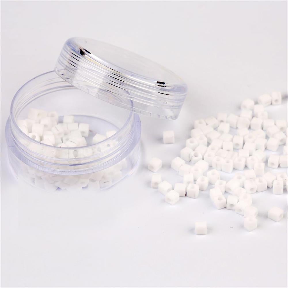 Miyuki Square Cube 3 mm Beyaz Boncuk