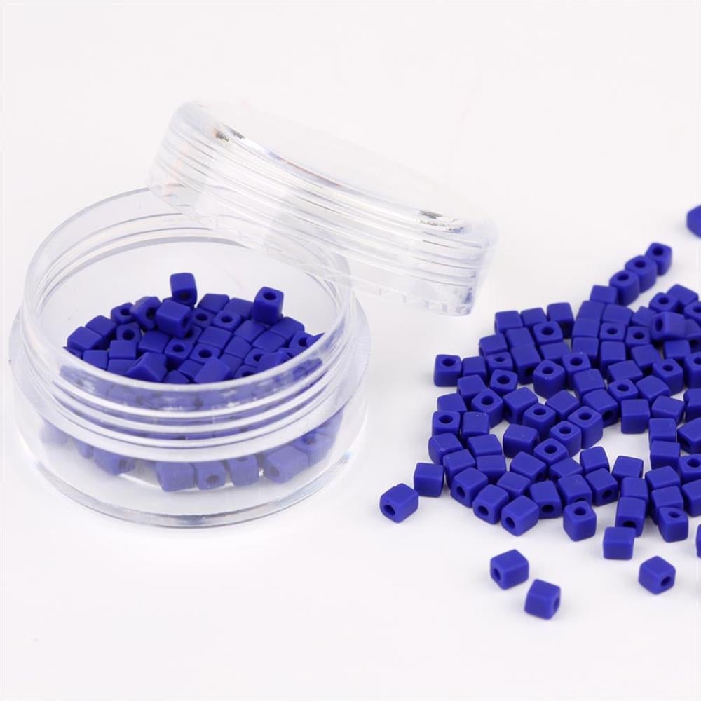 Miyuki Square Cube 3 mm Lacivert Boncuk