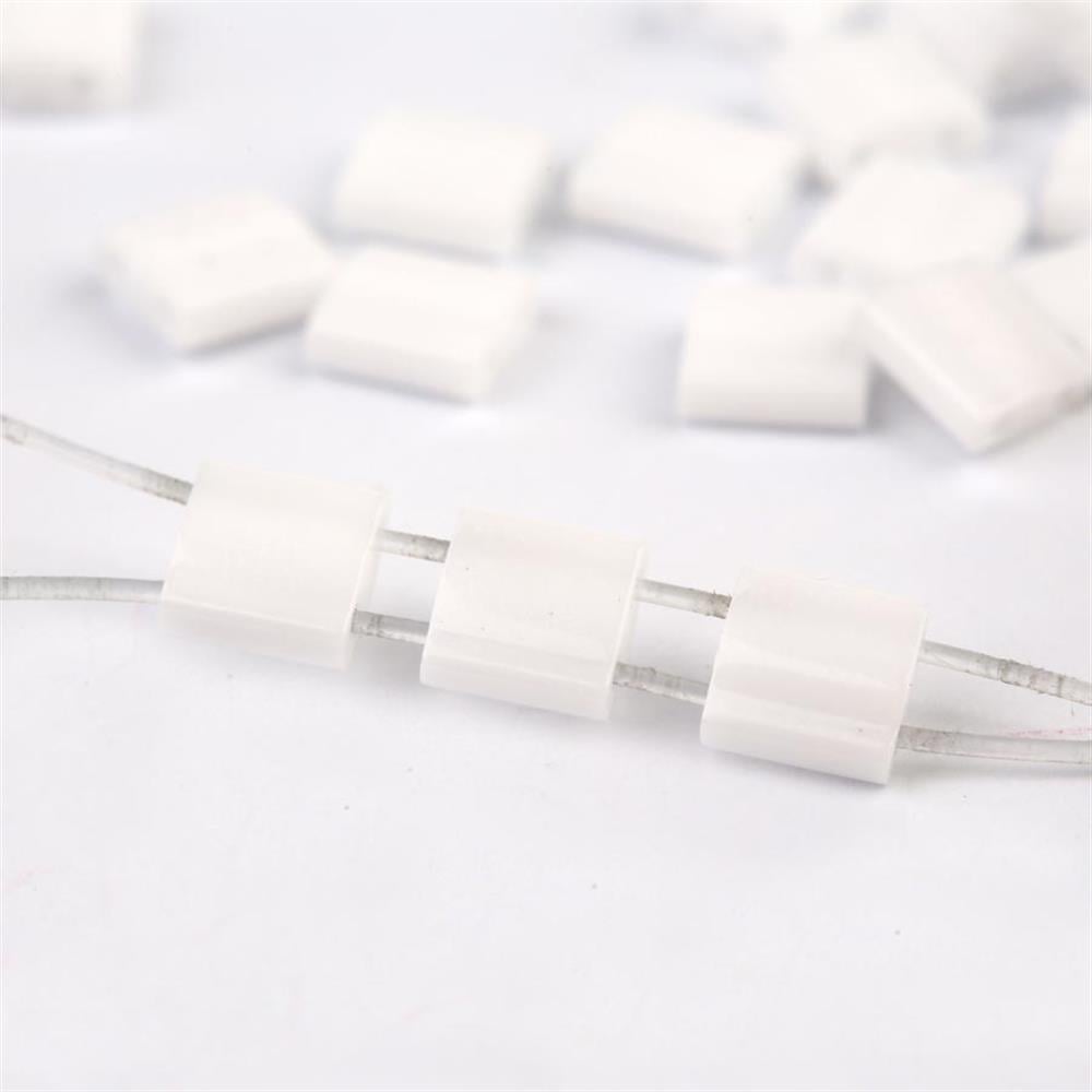 Miyuki Tila Bead 5*5 mm Beyaz Boncuk