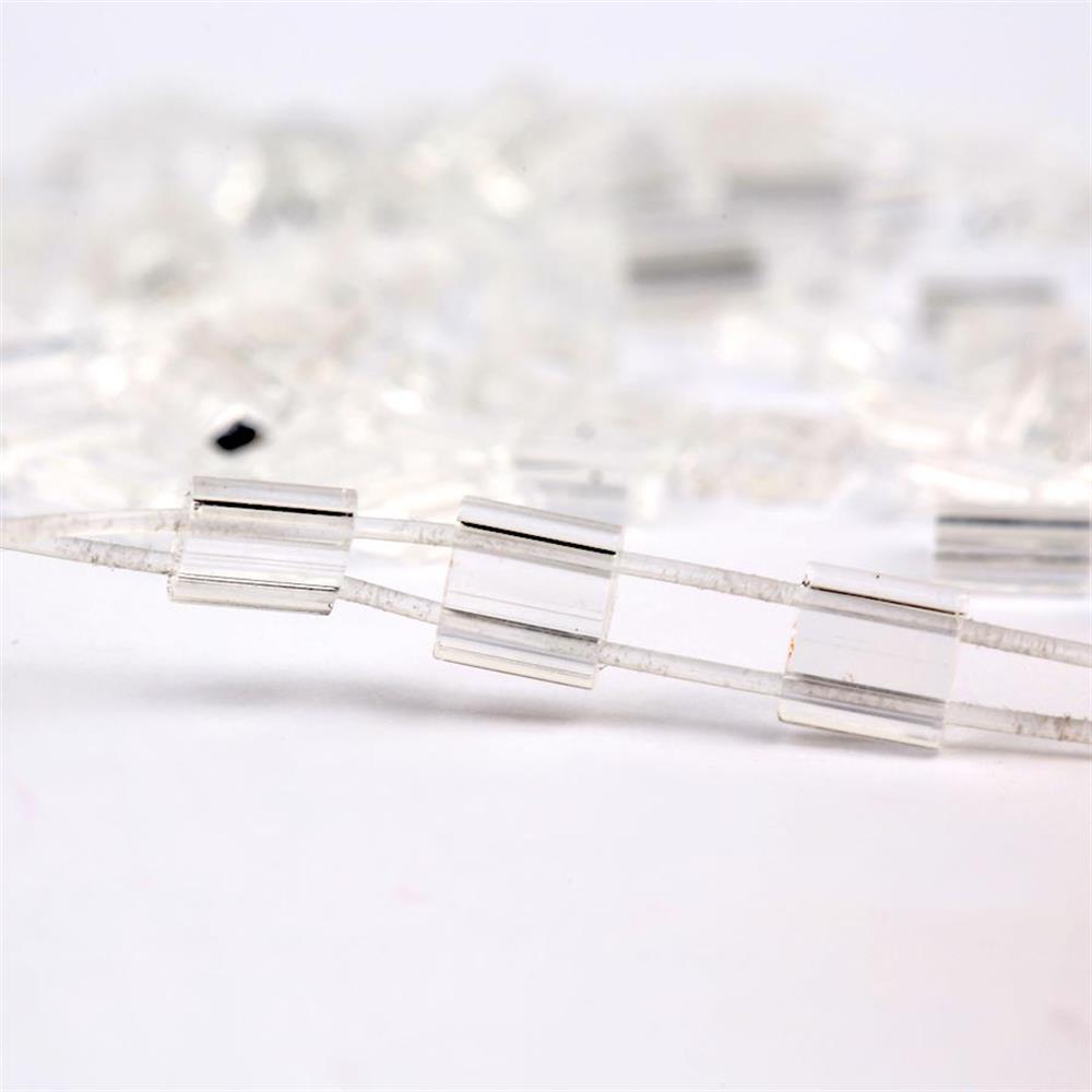 Miyuki Tila Bead 5*5 mm Şeffaf Boncuk