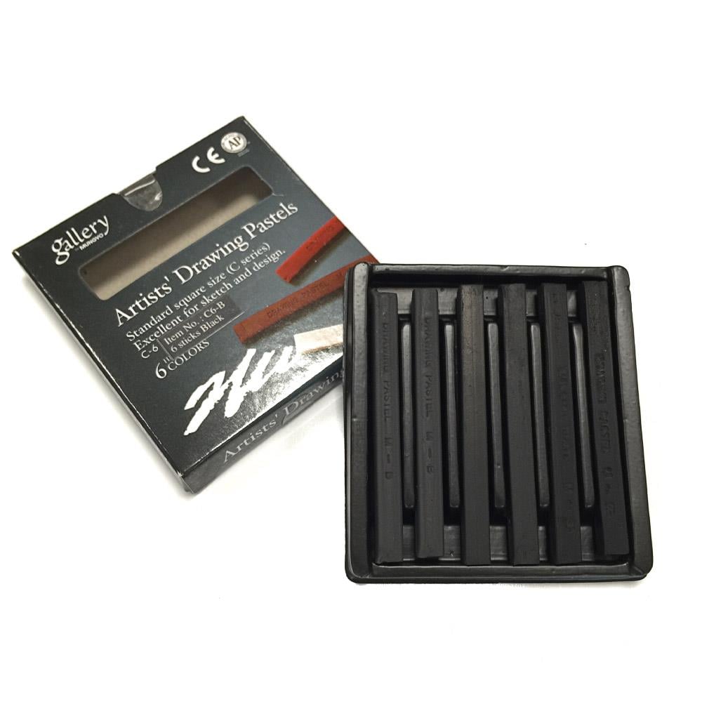 Mungyo Gallery Artist Drawing Pastels Siyah Tonlar 6'lı Set