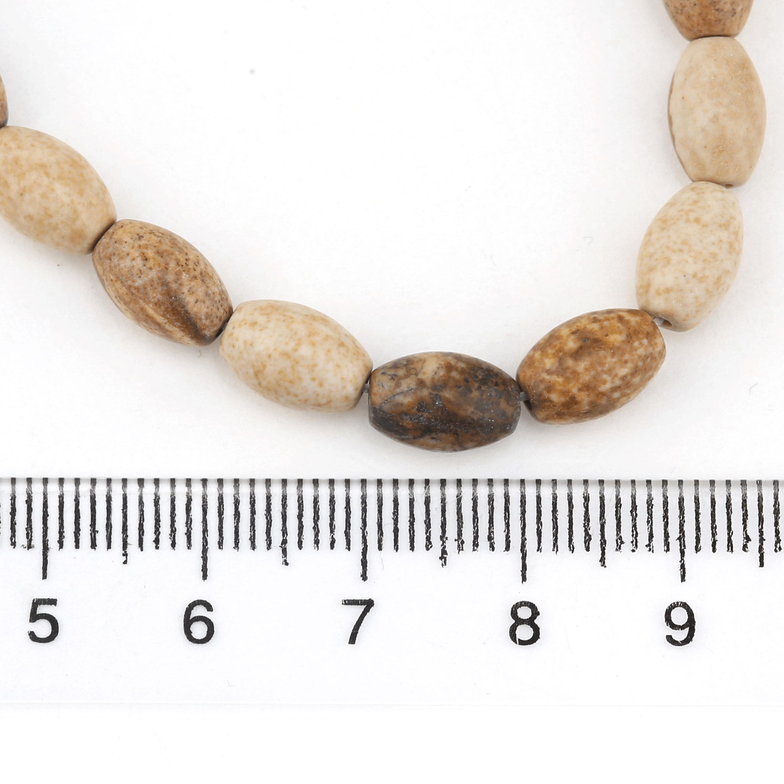 Odun Jasper Taşı Arpa Boncuk