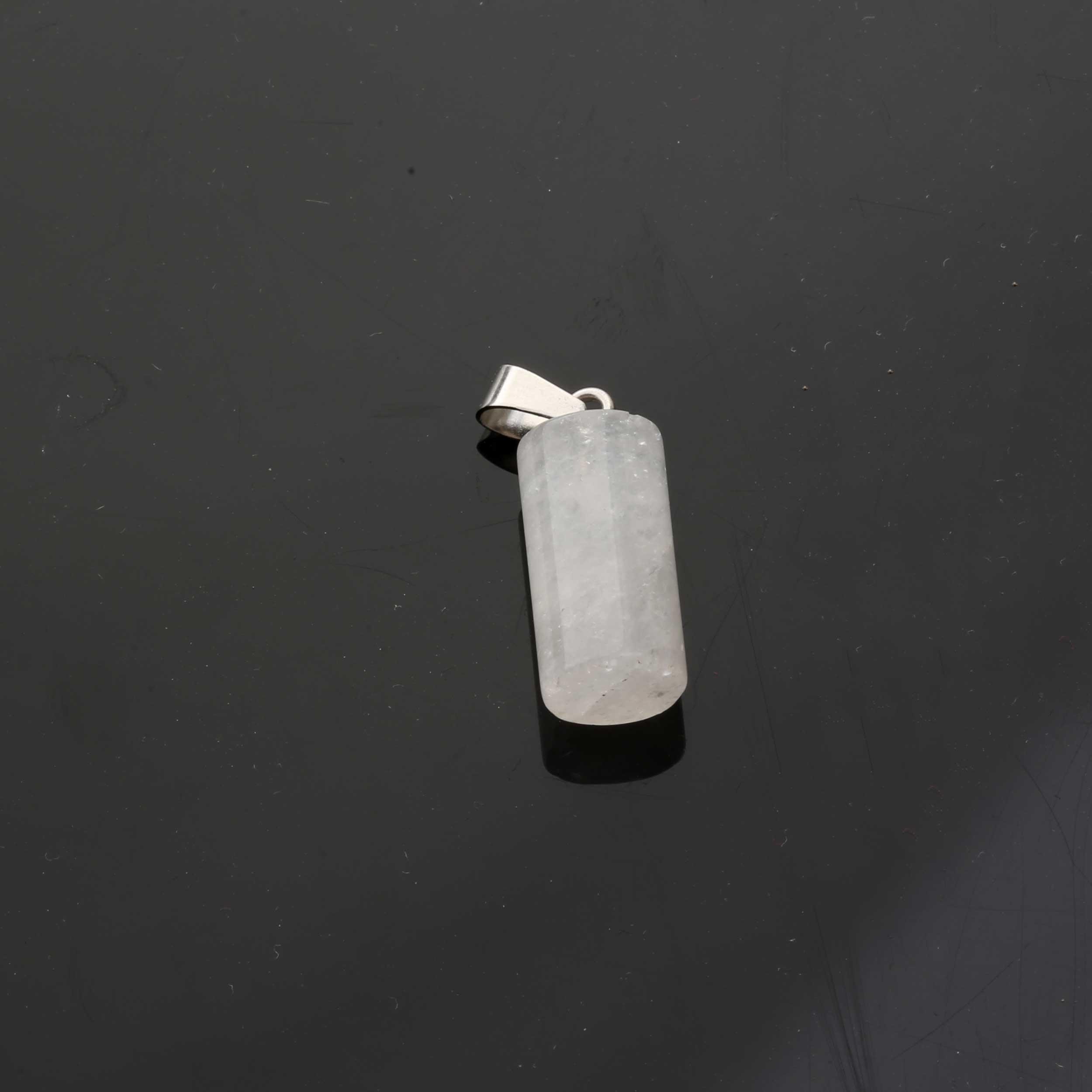 Opal Ay Taşı Silindir Kolye Ucu