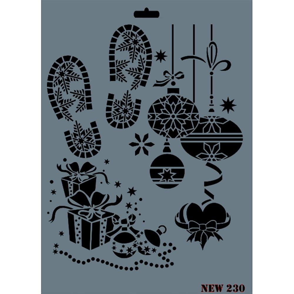 Parti Malzemeleri Stencil Şablon 25X35 cm - Rich New 230