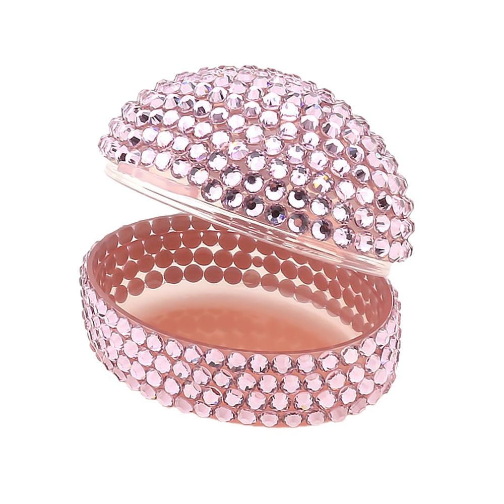 Pembe Kristal Taşlı Emzik Kutusu