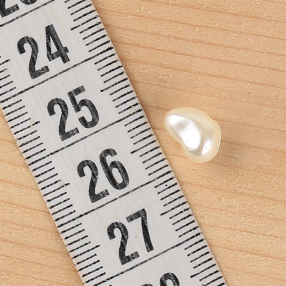 Plastik Barok İnci Boncuk Krem