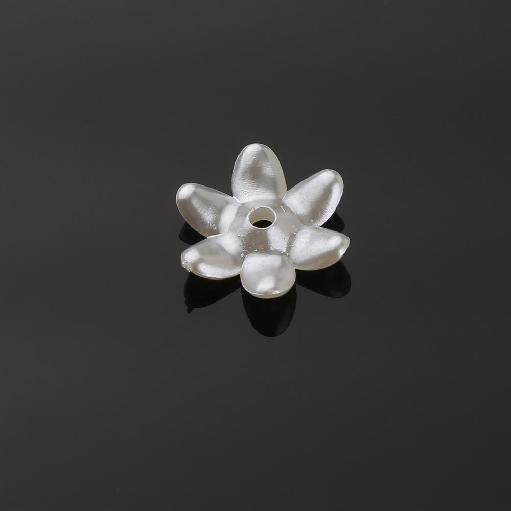 Plastik Küçük Çiçek İnci Krem 20 Adet