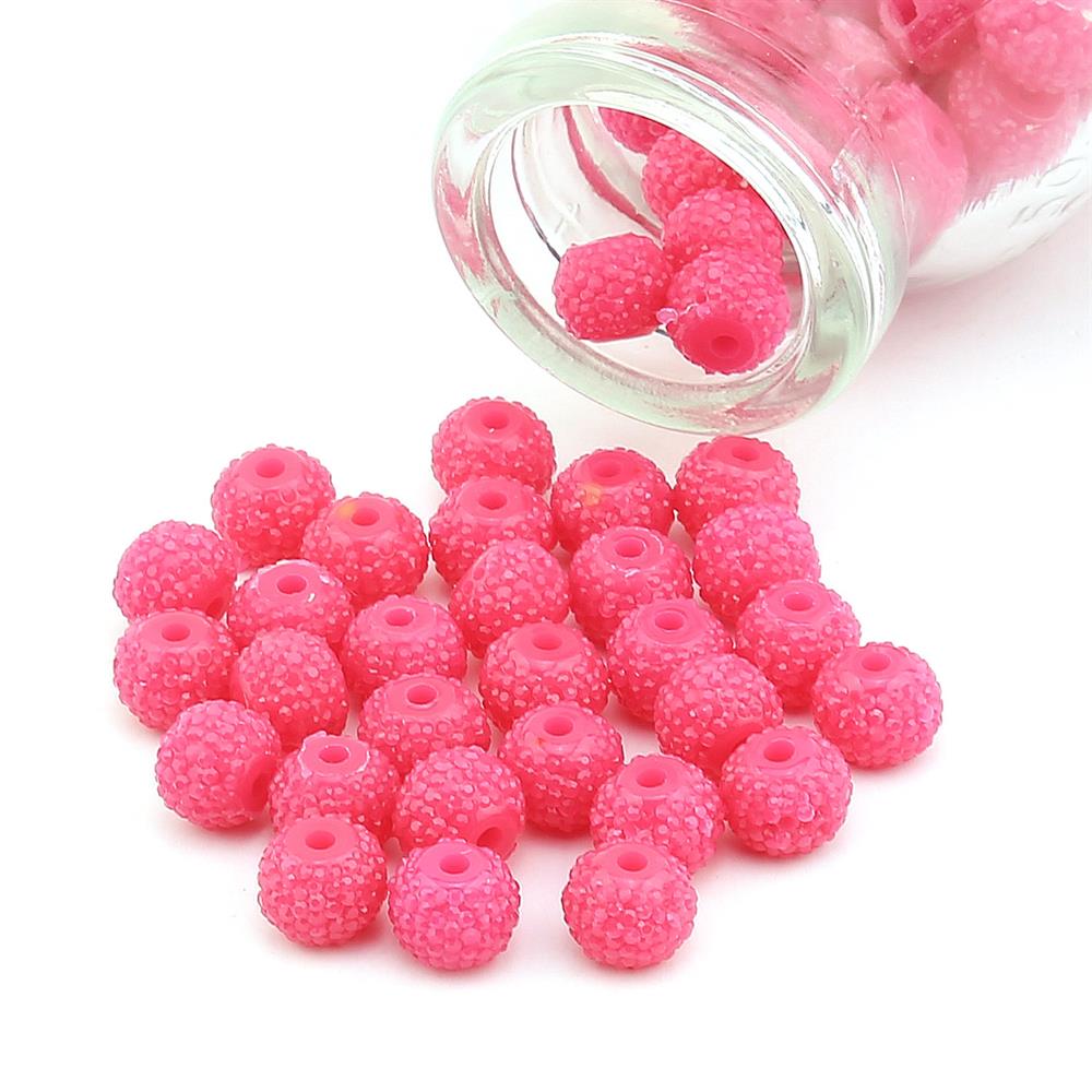 Polyester Boncuk Mor 100 Adet