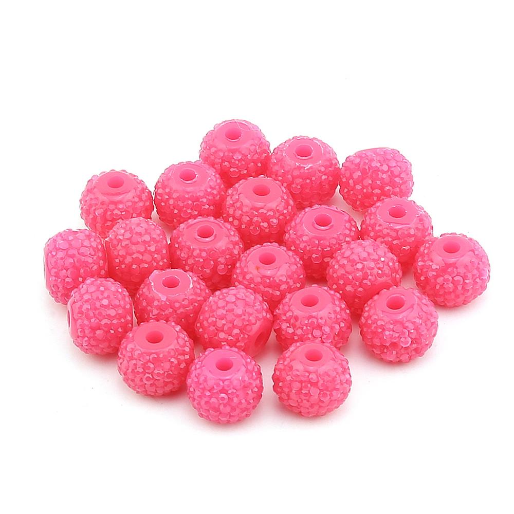 Polyester Boncuk Mor 100 Adet