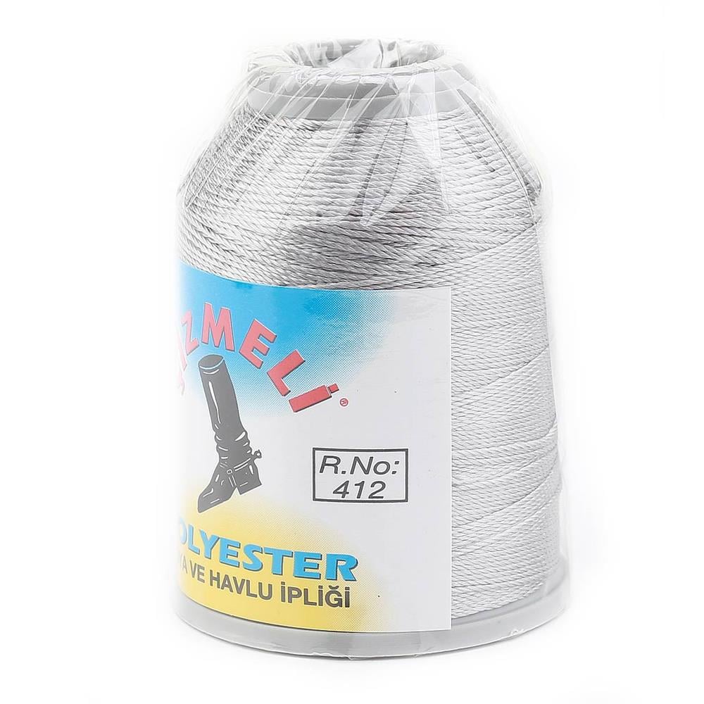Polyester Oya ve Havlu İpliği 412 Gümüş