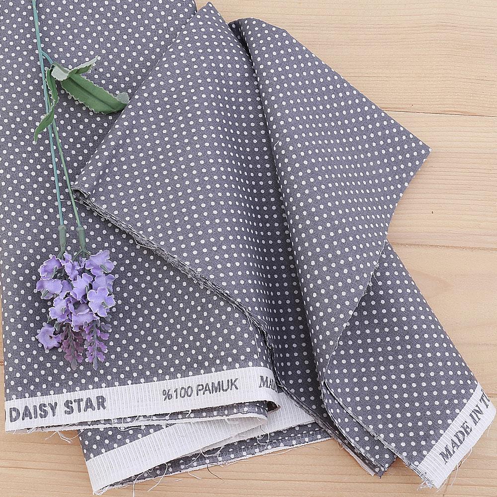 Puantiyeli Poplin Kumaş