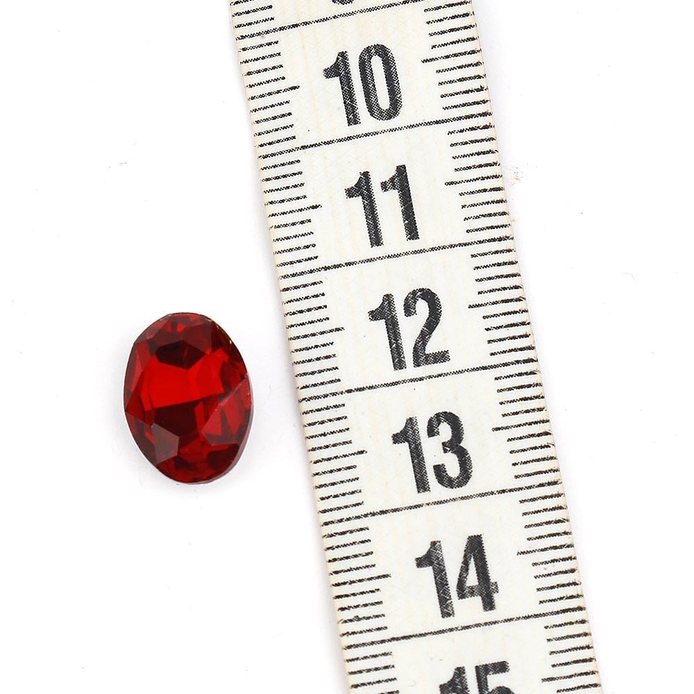 Renkli Kristal Arpa Taş 10X14 mm (10 adet)