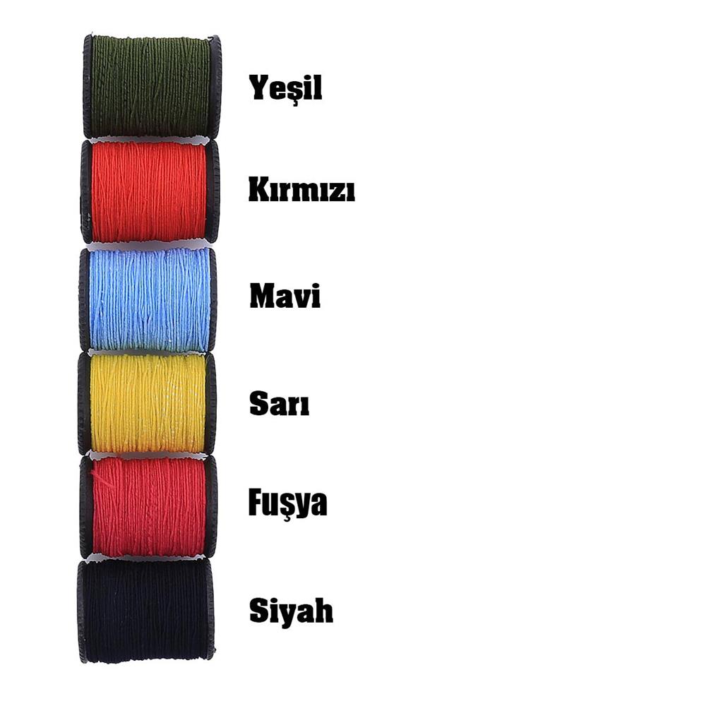 Renkli Lastik Makara ip