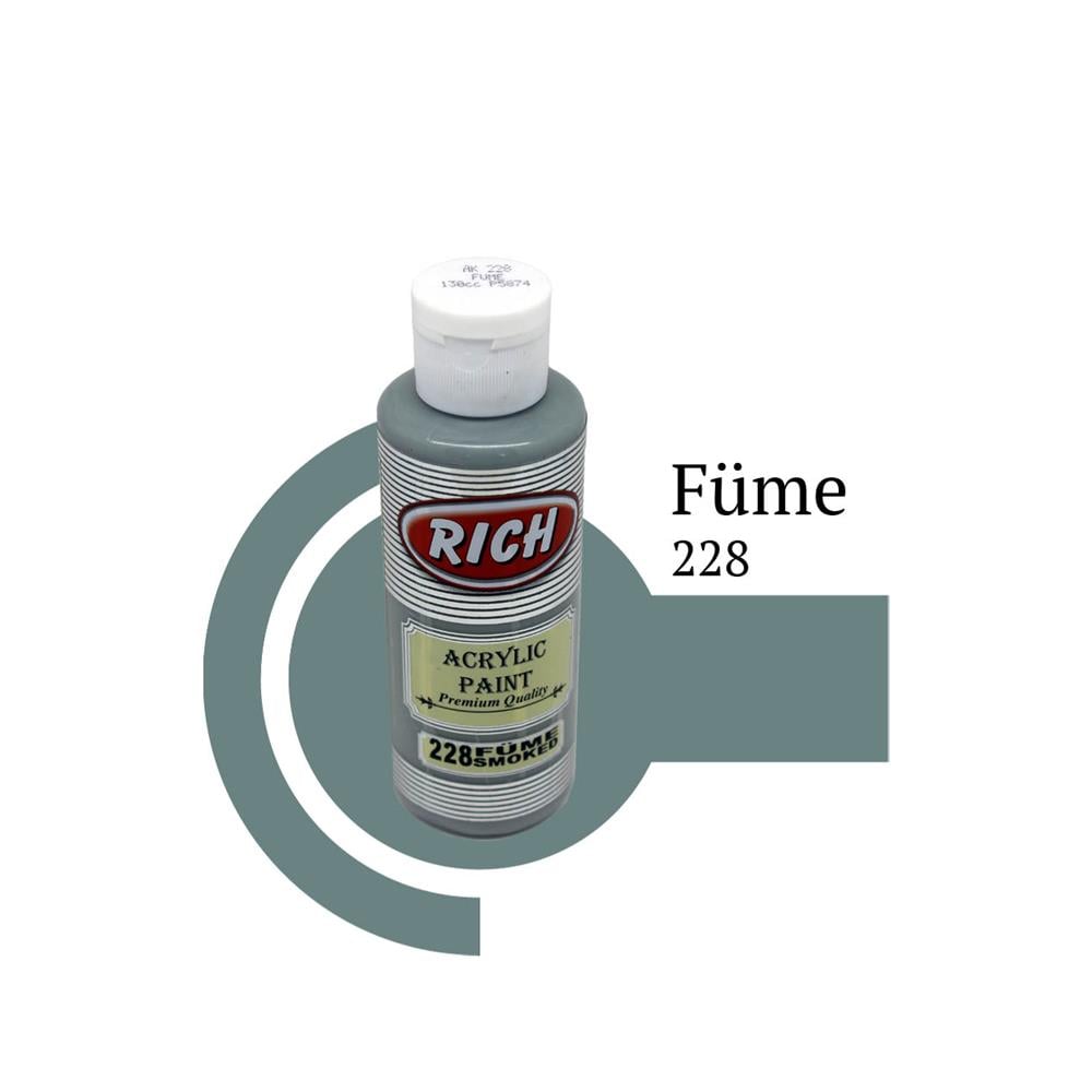 Rich 120 cc Akrilik Ahşap Boyası - Füme 228