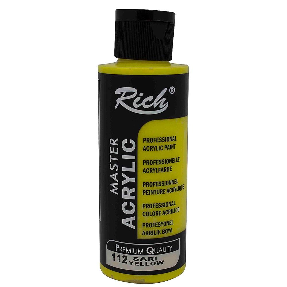 Rich 120 cc Akrilik Ahşap Boyası - Sarı 112