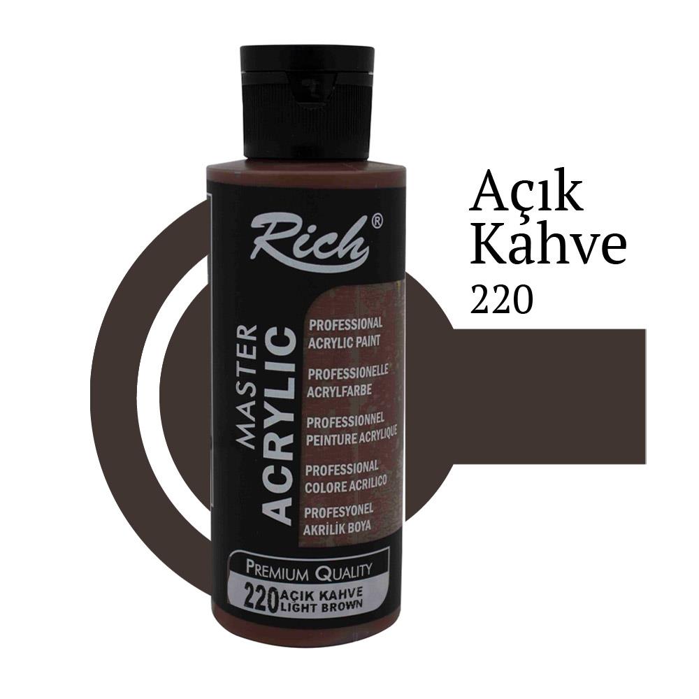 Rich 120 cc Akrilik Boya - Açık Kahve 220