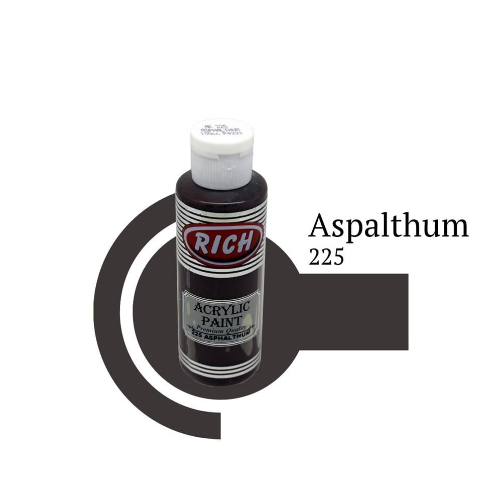 Rich 120 cc Akrilik Boya - Asphaltum 225