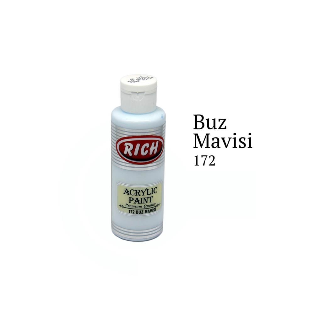 Rich 120 cc Akrilik Boya - Buz Mavisi 172