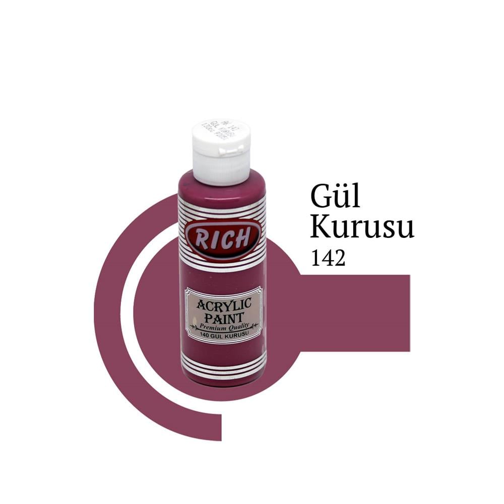 Rich 120 cc Akrilik Boya - Gül Kurusu 142