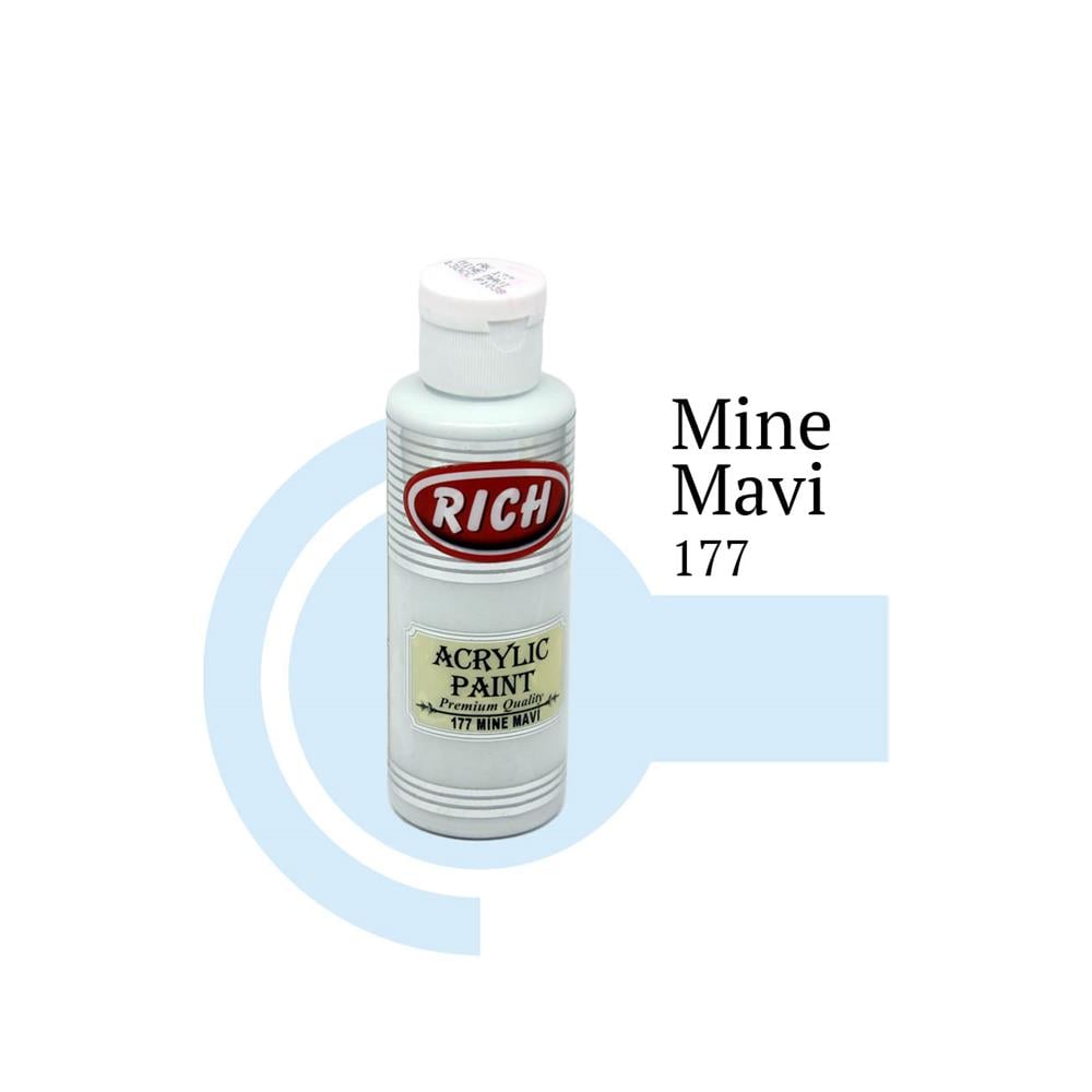 Rich 120 cc Akrilik Boya - Mine Mavi 177
