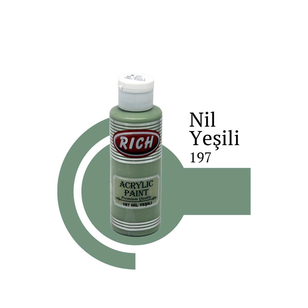 Rich 120 cc Akrilik Boya - Nil Yeşili 197