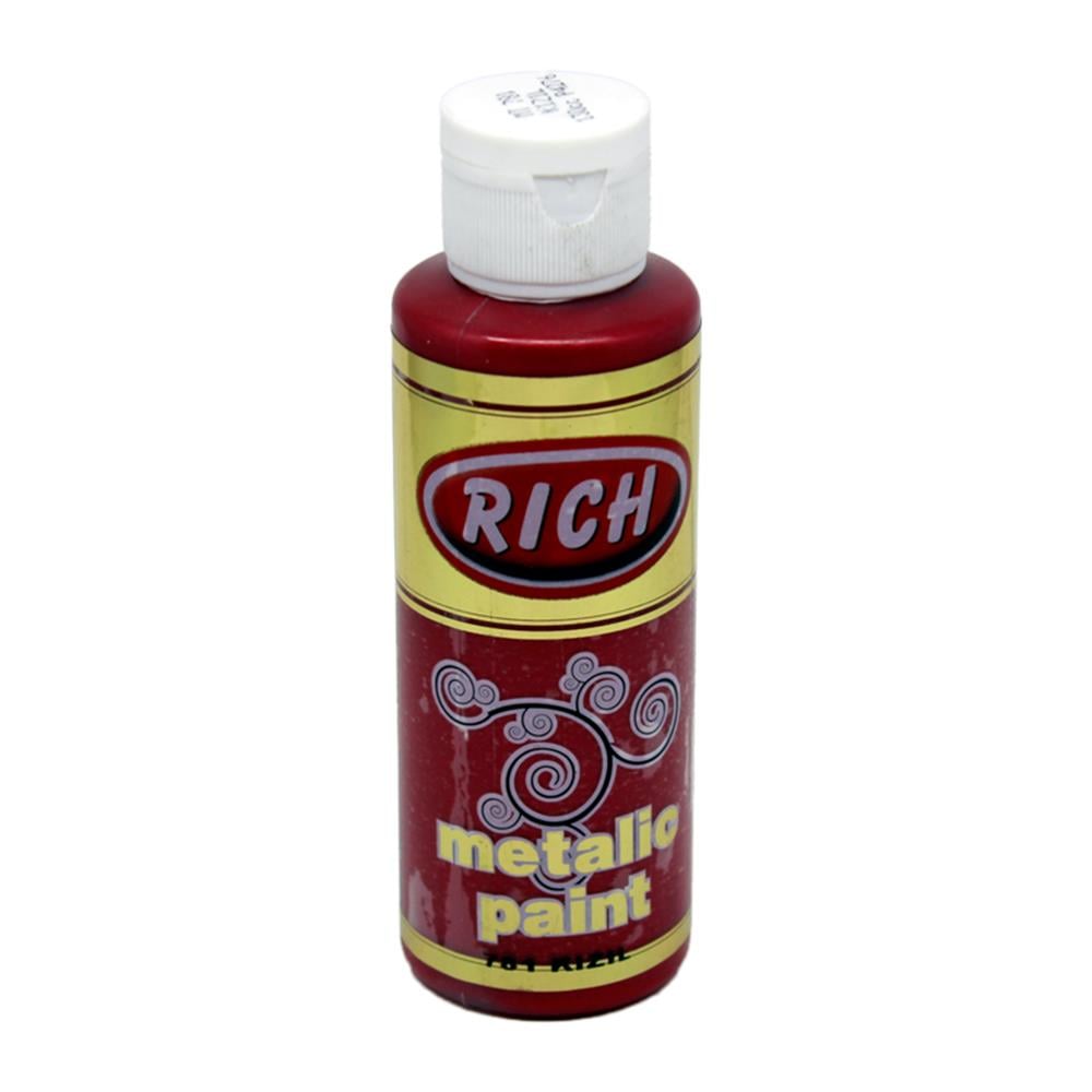 Rich 120 cc Metalik Akrilik Boya - Kızıl 781