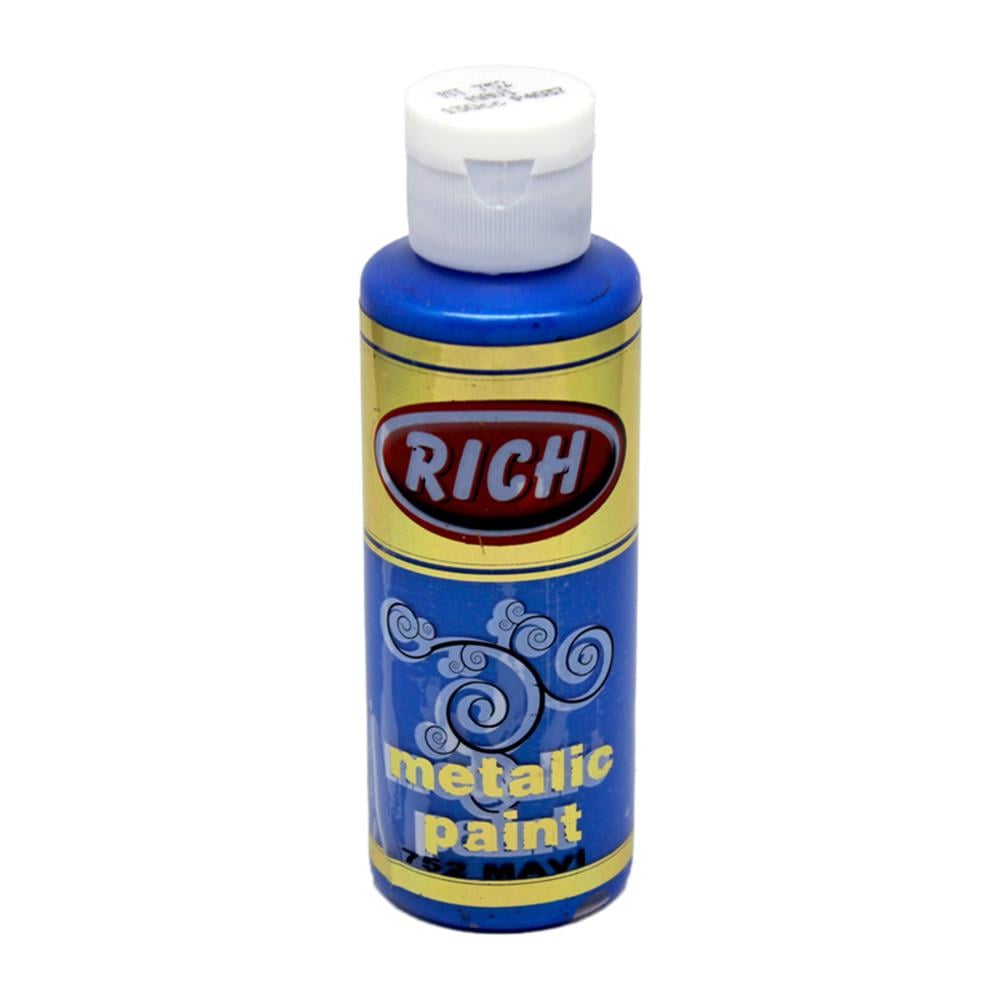 Rich 120 cc Metalik Akrilik Boya - Mavi 752