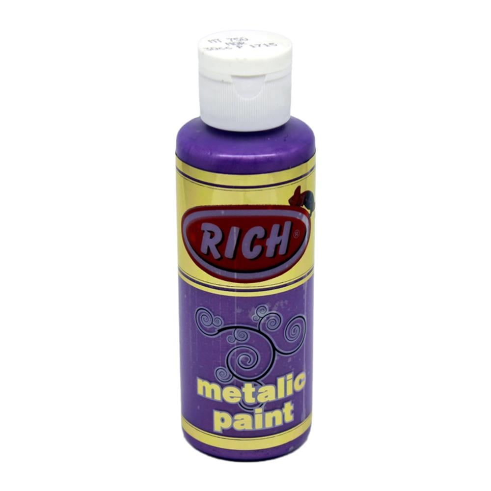 Rich 120 cc Metalik Akrilik Boya - Mor 750