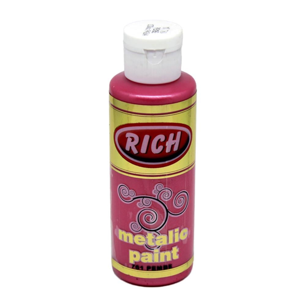 Rich 120 cc Metalik Akrilik Boya - Pembe 761