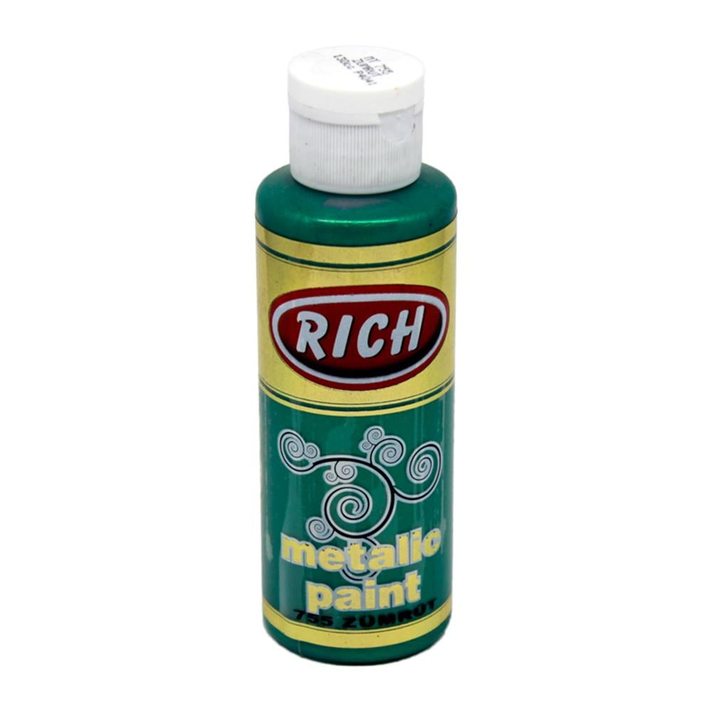Rich 120 cc Metalik Akrilik Boya - Zümrüt 755