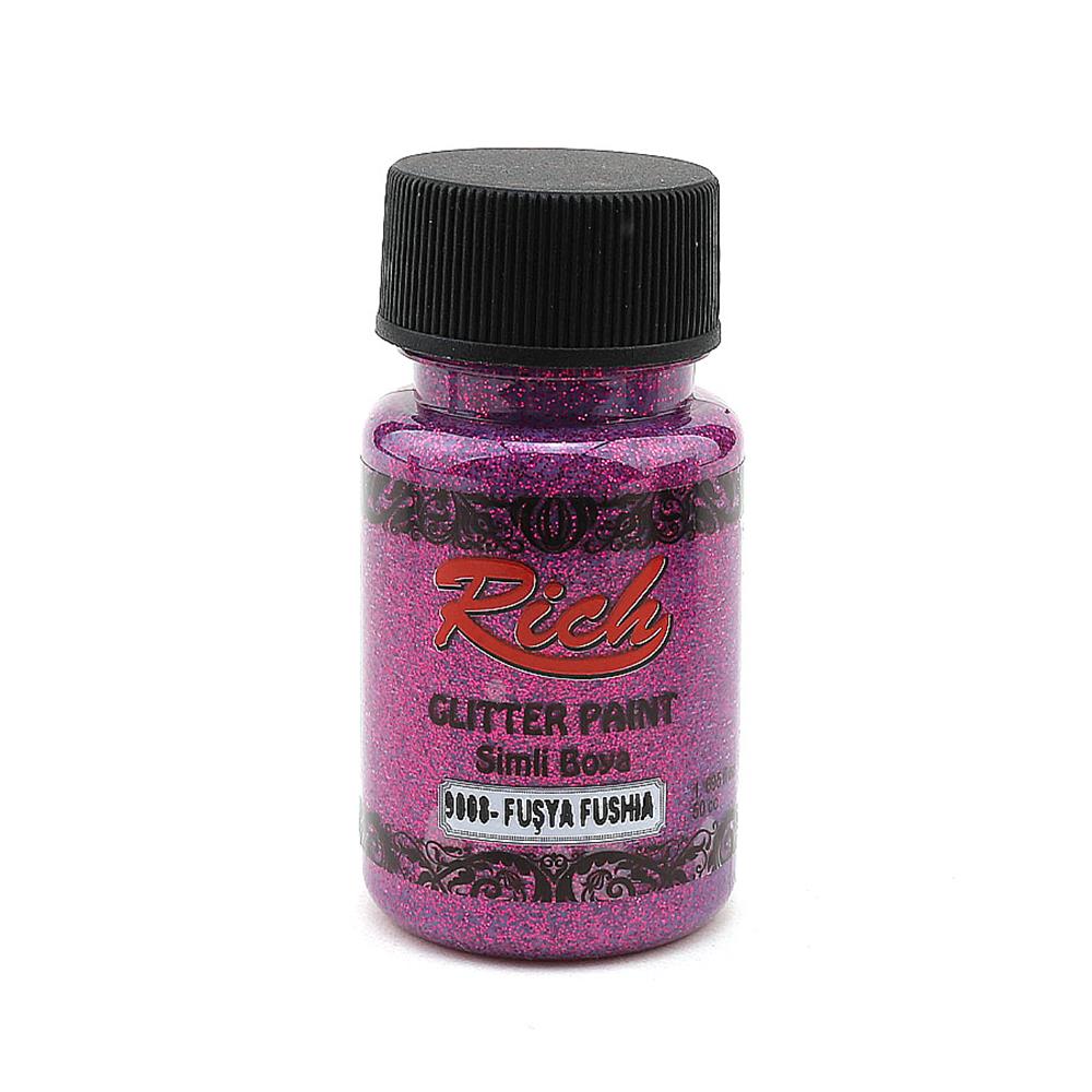 Rich Glitter Paint Simli Boya 50 cc - Fuşya 9008