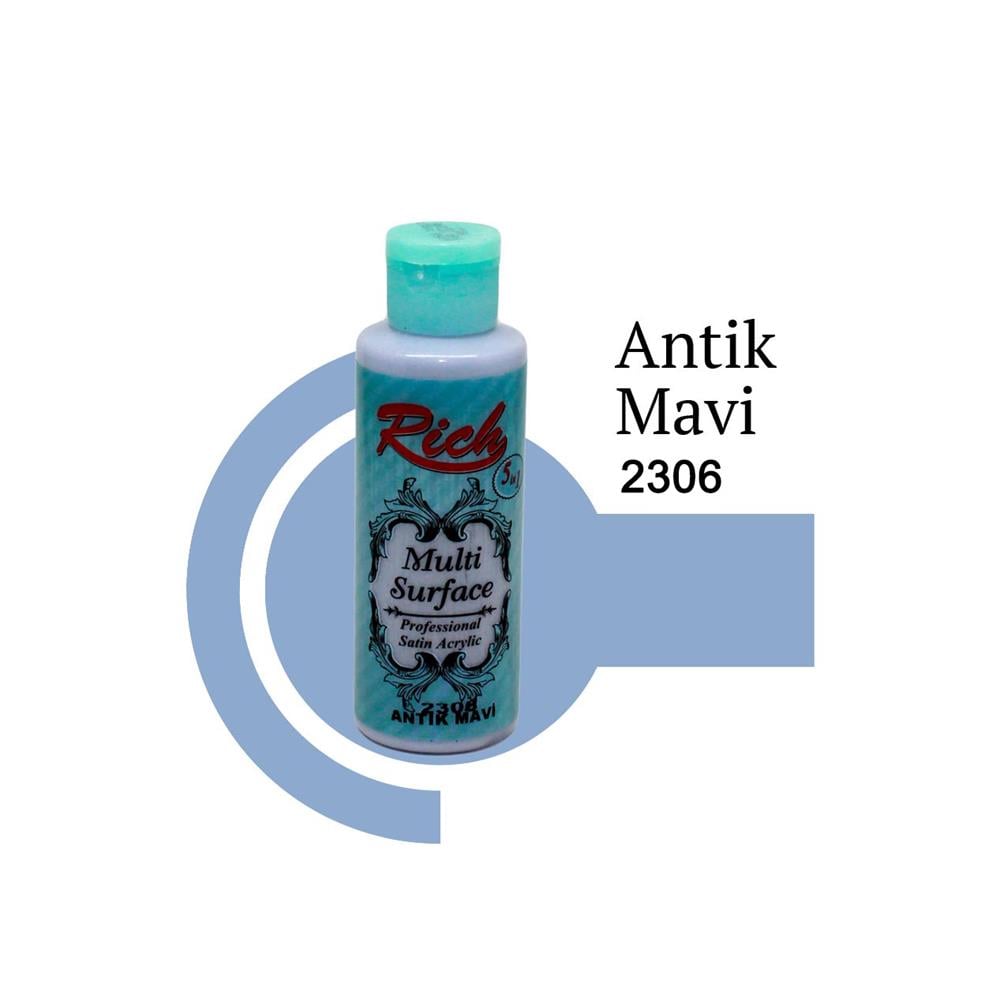 Rich Multi Surface 120 cc Boya - Antik Mavi 2306