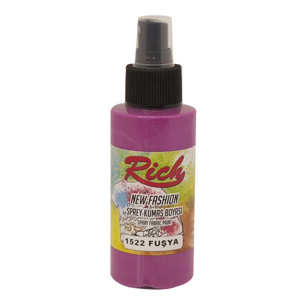 Rich New Fashion Sprey Kumaş Boyası Fuşya 1522