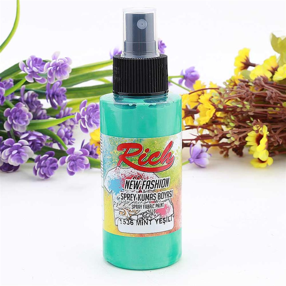 Rich New Fashion Sprey Kumaş Boyası Mint Yeşili 1536