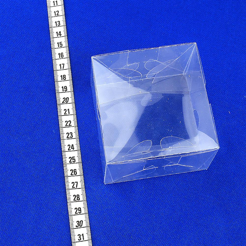 Şeffaf, Asetat Kutu (8 cm * 8 cm * 5 cm) 10 Adet