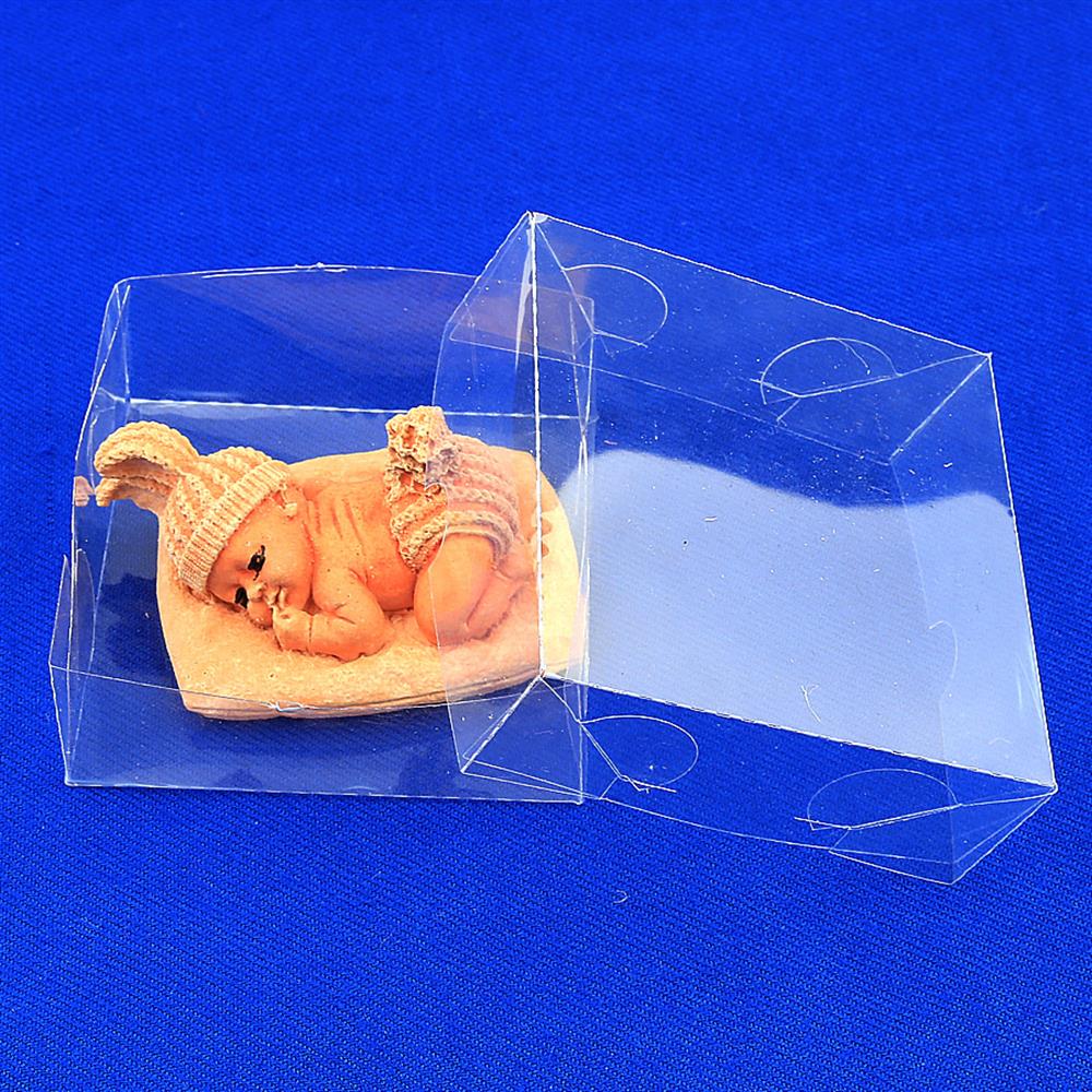 Şeffaf, Asetat Kutu (8 cm * 8 cm * 5 cm) 10 Adet