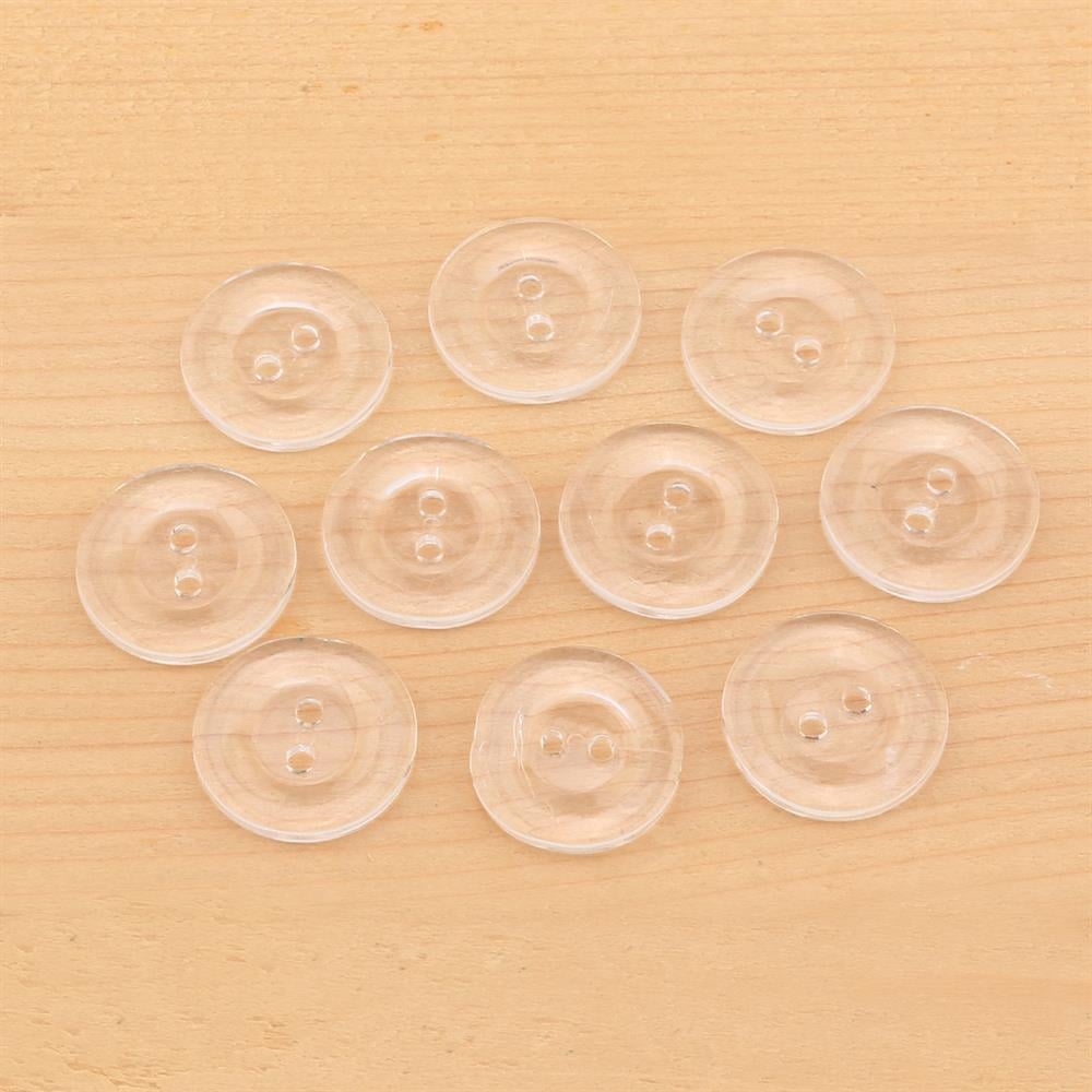 Şeffaf Düğme 10 adet
