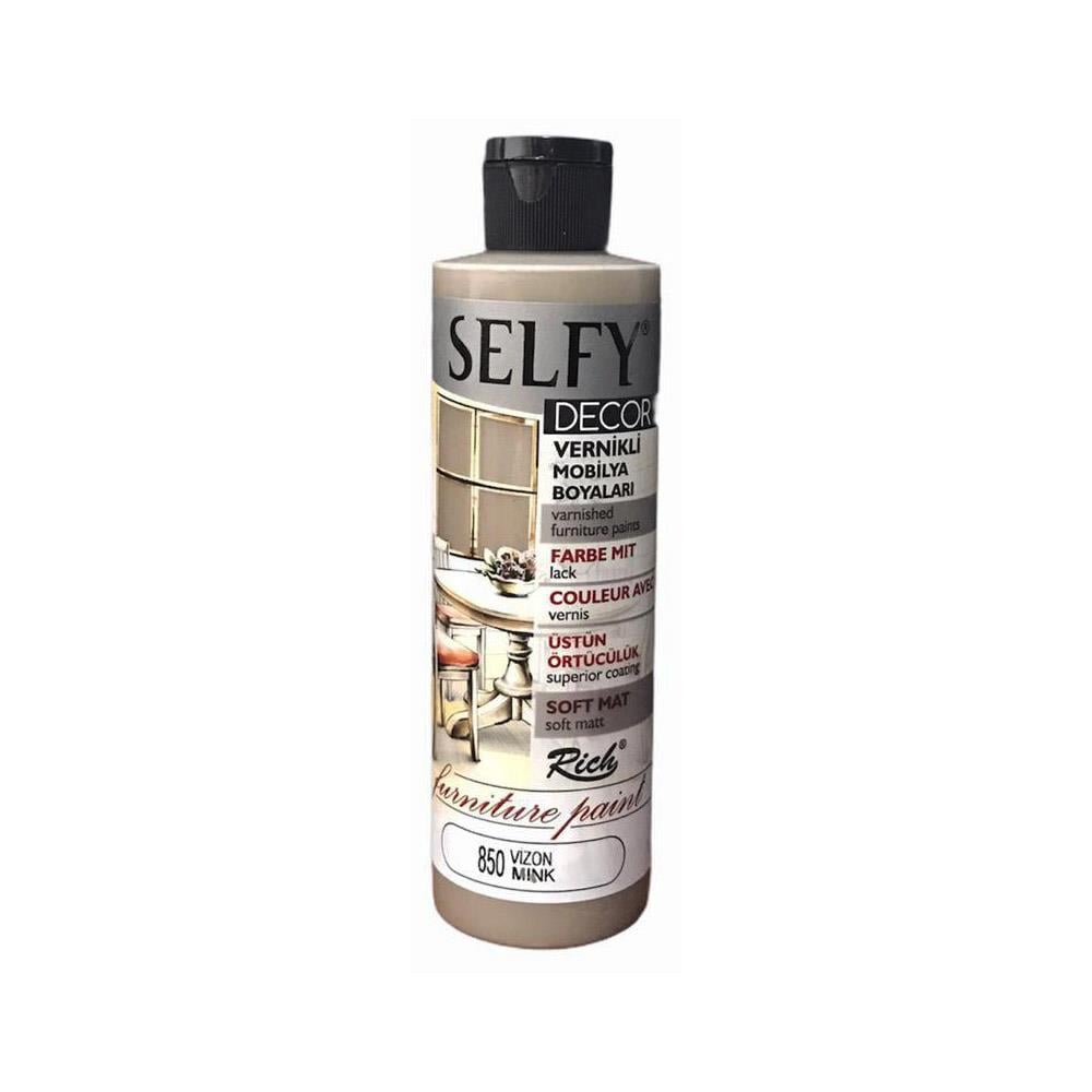 Selfy Decor Vernikli Mobilya Boyası 850 Vizon 240 cc