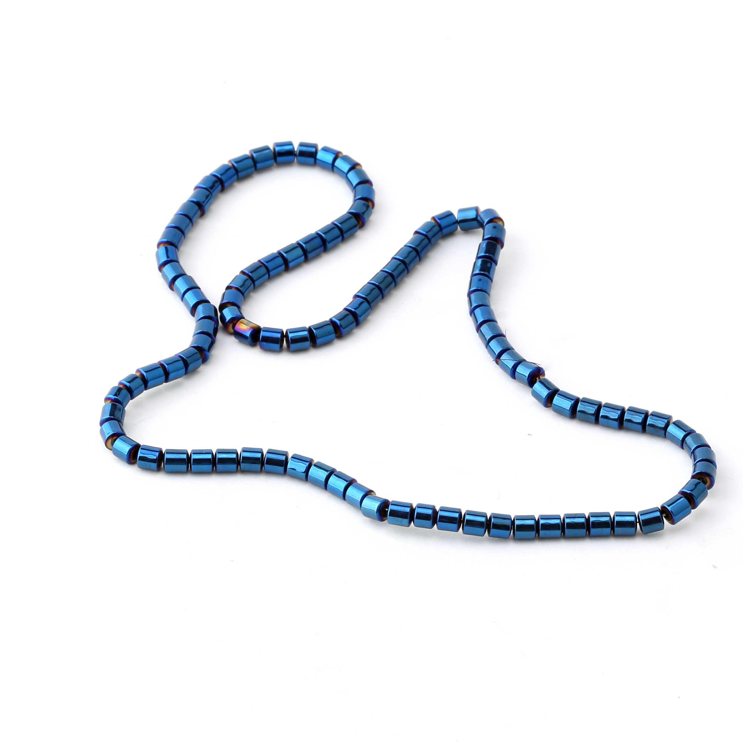 Silindir Kesim Hematit Boncuk