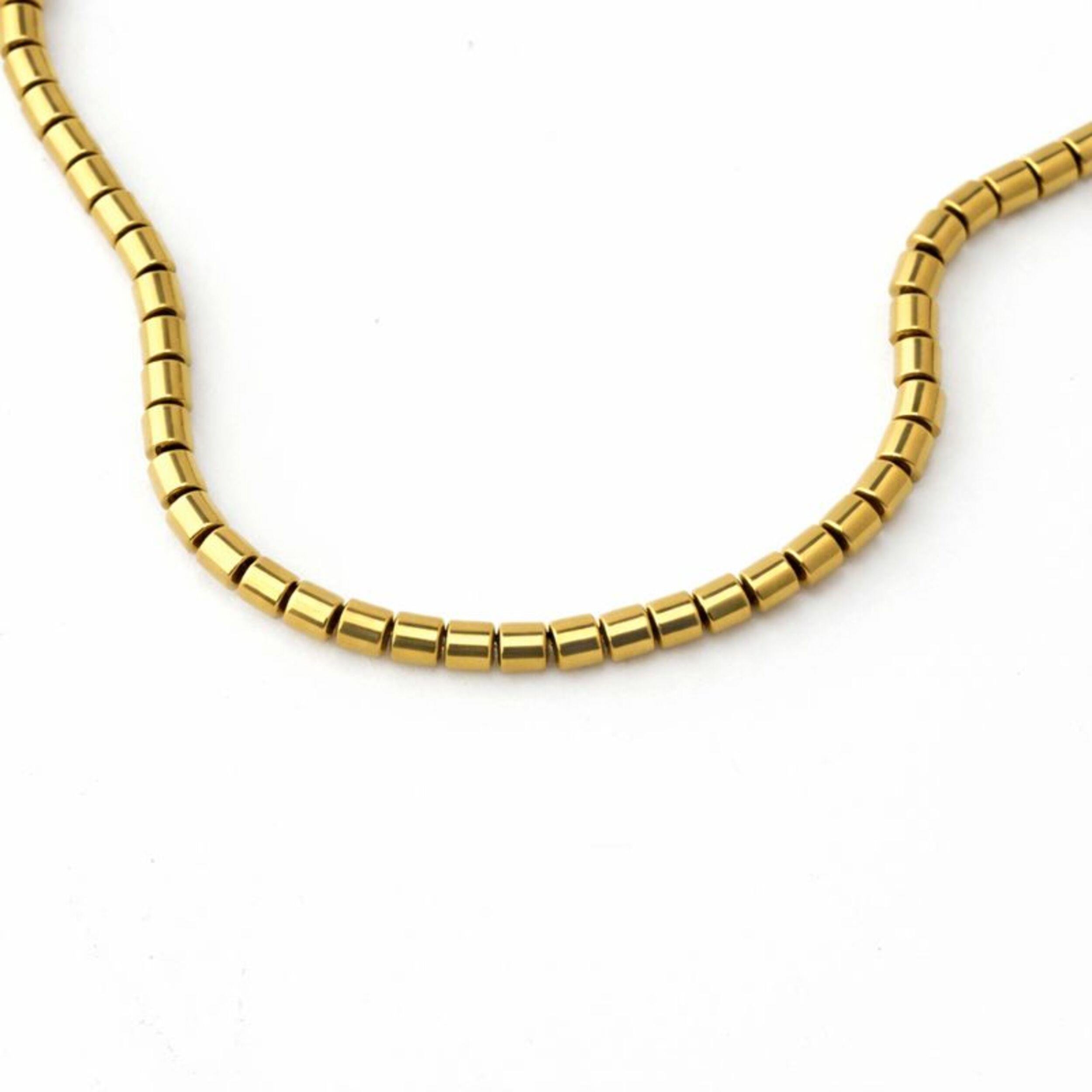 Silindir Kesim Hematit Boncuk