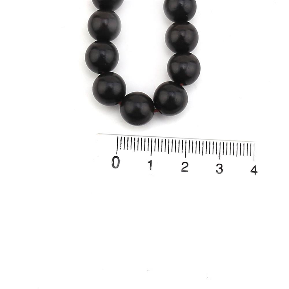Siyah Bambu (Ud Ağacı) Boncuk 10 mm