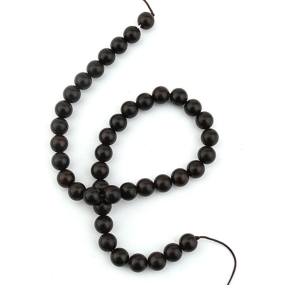 Siyah Bambu (Ud Ağacı) Boncuk 10 mm