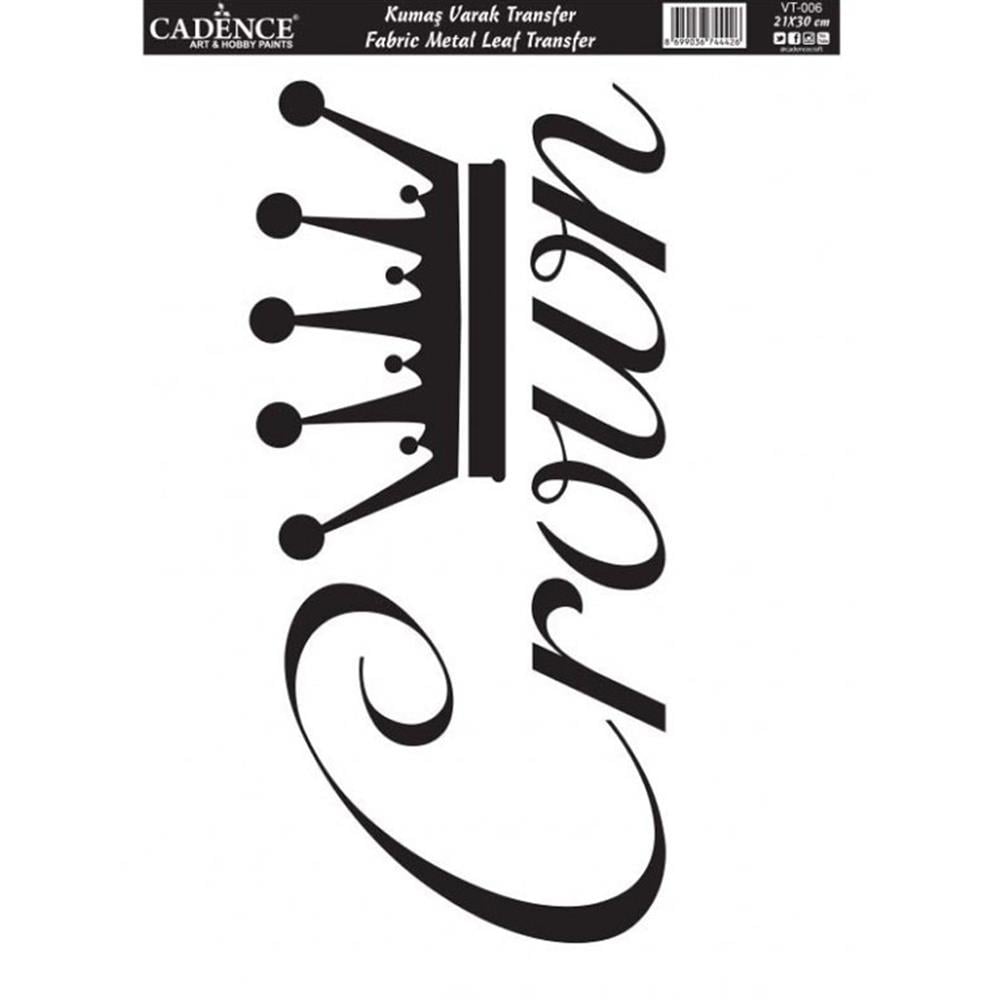 Taç Şeklinde Kumaş Varak Transfer