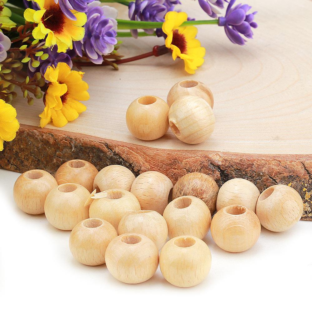 Tahta Boncuk 16 mm (20 Adet)