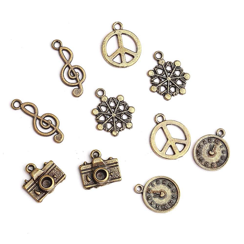 Takı Uçları Karışık Set Antik Sarı