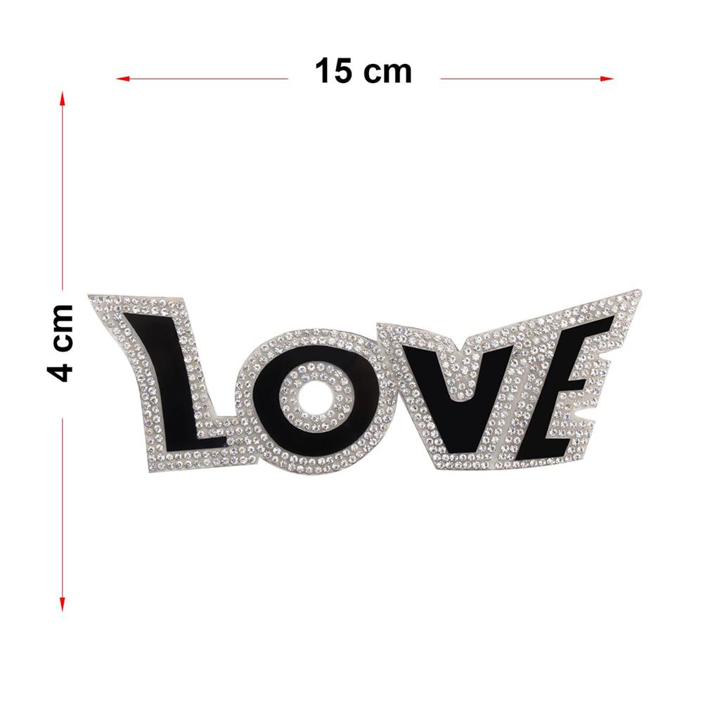 Taşlı Love Yazılı Motif