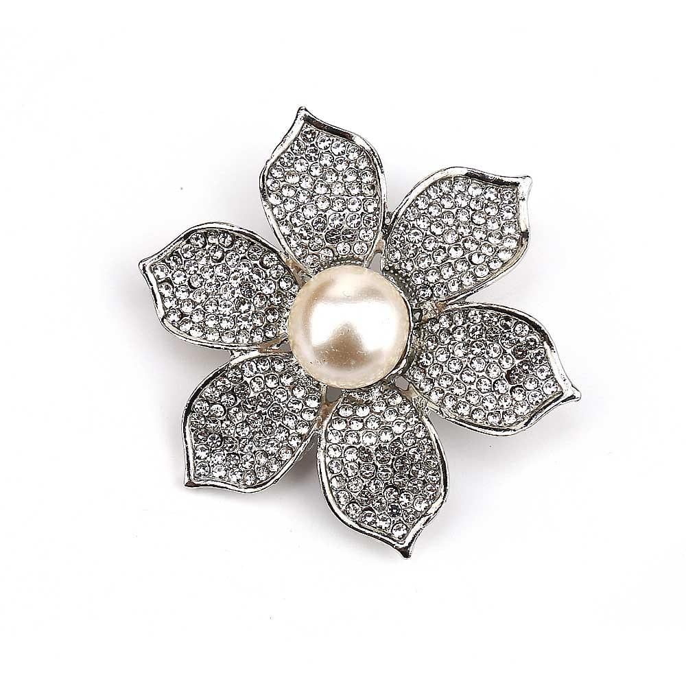 Taşlı ve İncili Broş