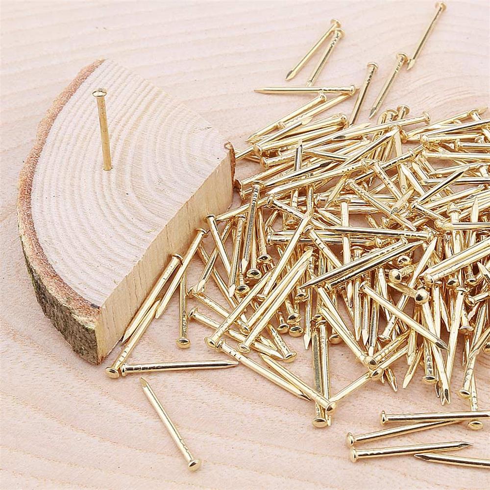 Top Başlı, Altın Sarı Renk Filografi Çivisi