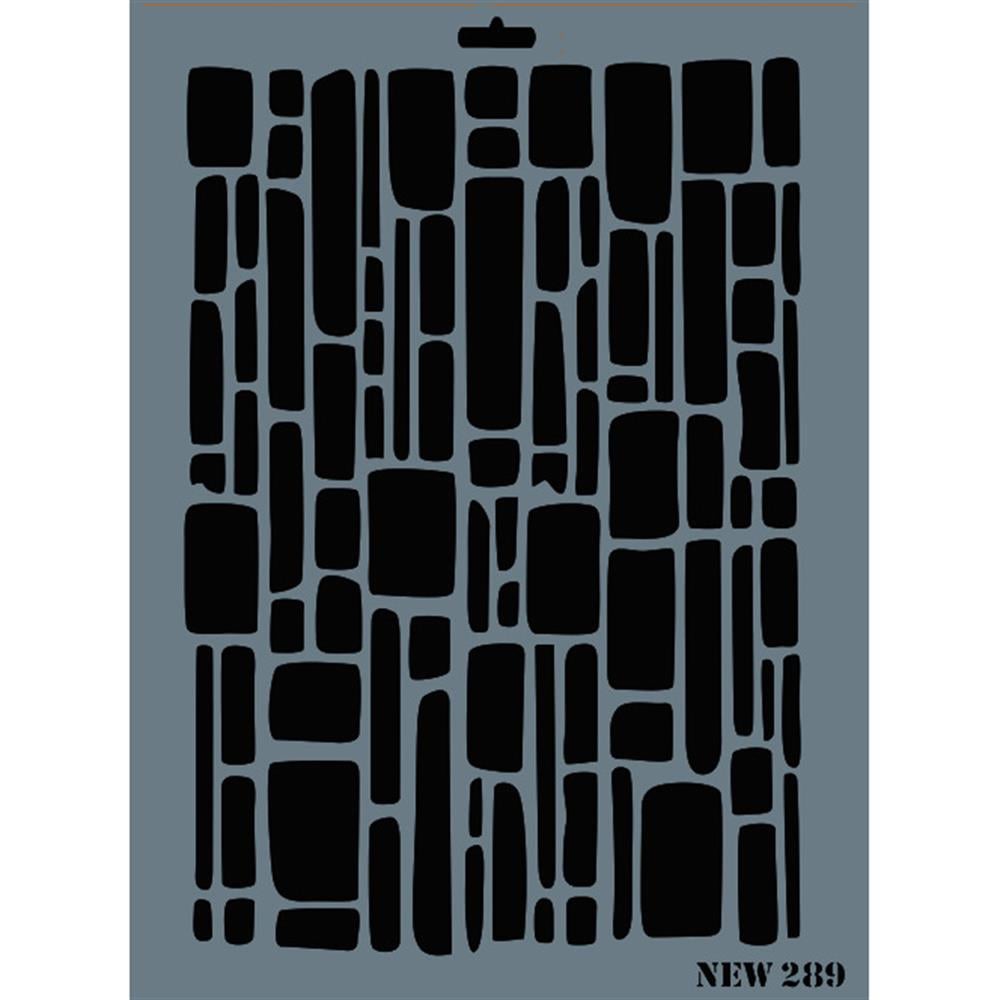 Tuğla Duvar Stencil Şablon 25X35 cm - Rich New 289