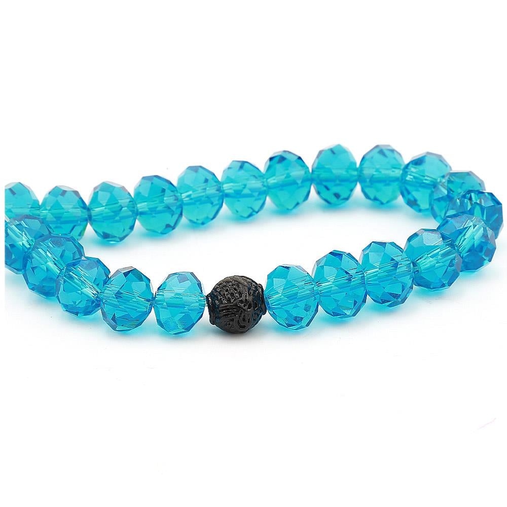 Tuğra Desenli Metal Siyah Boncuk 10 Adet